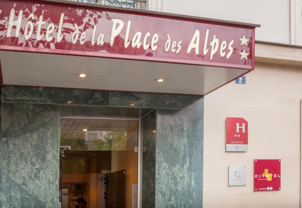 Hotel De La Place Des Alpes Paris Exterior foto